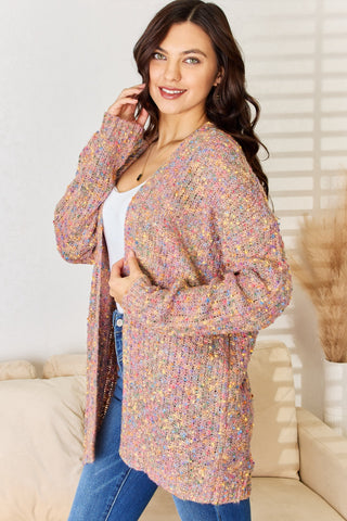 Rousseau Multicolor Open Front Knit Cardigan Trendsi