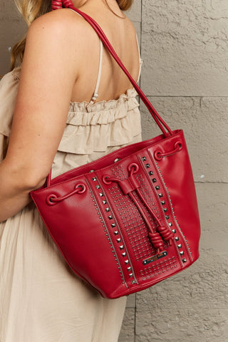 Nicole Lee USA Amy Studded Bucket Bag Trendsi