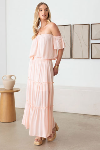 Gilli Frill Off-Shoulder Tiered Dress Trendsi