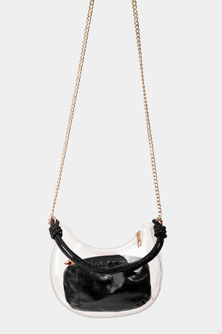 Fame Clear See Through Baguette Bag Trendsi