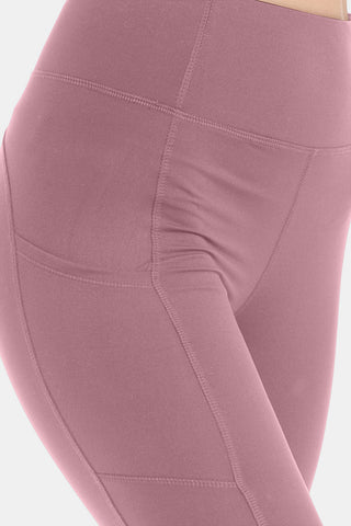 Leggings Depot Wide Waistband High Waist Leggings Trendsi