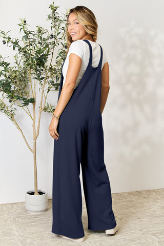 Double Take Full Size Wide Strap Overall with Pockets Trendsi