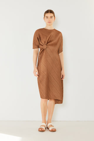 Marina West Swim Pleated Dolman Sleeve Dress Trendsi