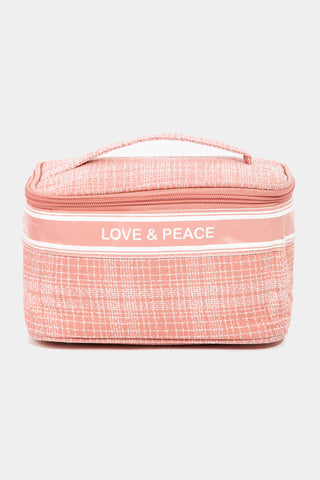 Fame Love & Peace Striped Handle Bag Trendsi