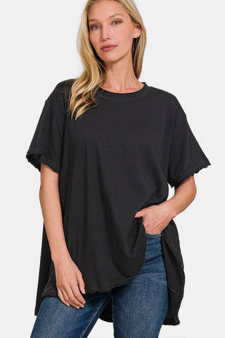 Zenana Round Neck Short Sleeve T-Shirt Trendsi