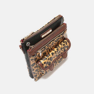 Nicole Lee USA Leopard crossbody bag Trendsi