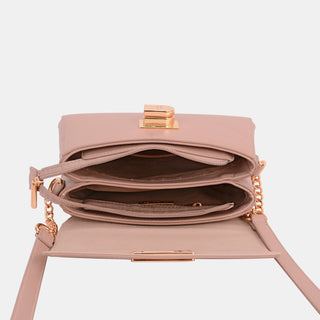 David Jones PU Leather Crossbody Bag Trendsi