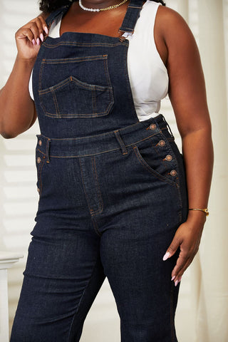 Judy Blue Full Size High Waist Classic Denim Overalls Trendsi