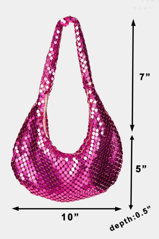 Fame Sequin Disc Handbag Trendsi