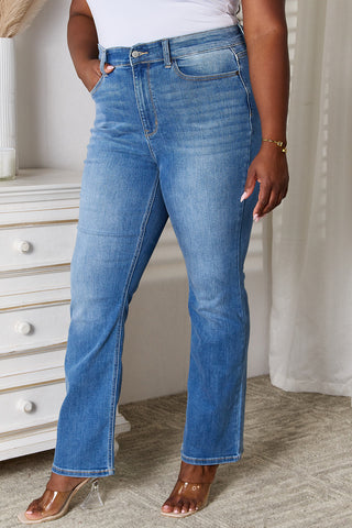 Judy Blue Full Size Bootcut Jeans with Pockets Trendsi