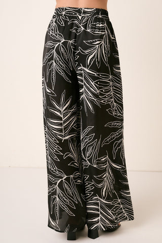 Mittoshop Printed Wide Leg Pants Trendsi