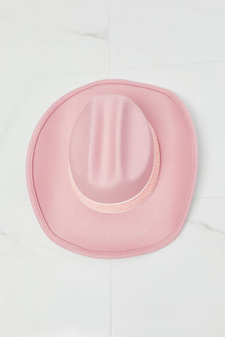 Fame Western Cutie Cowboy Hat in Pink Trendsi