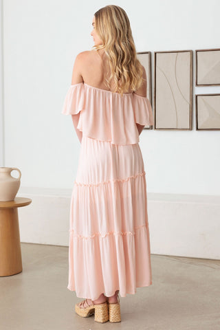 Gilli Frill Off-Shoulder Tiered Dress Trendsi