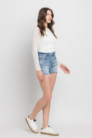 Vervet by Flying Monkey High Rise Denim Shorts Trendsi