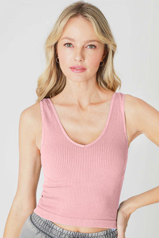 NIKIBIKI Ribbed Wide Strap Seamless Tank Trendsi