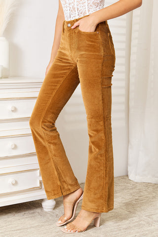 Judy Blue Full Size Mid Rise Corduroy Pants Trendsi