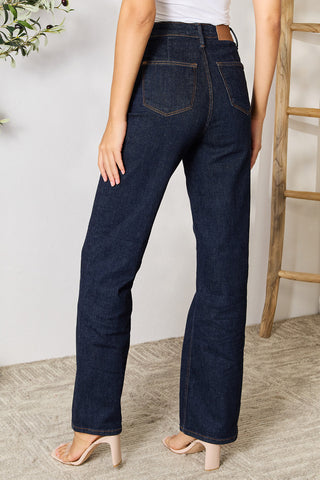 Judy Blue Full Size High Waist Wide Leg Jeans Trendsi