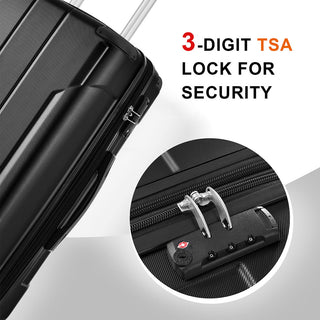 24In Expandable Lightweight Spinner Suitcase with Corner Guards - Silver Corner Protectors_11