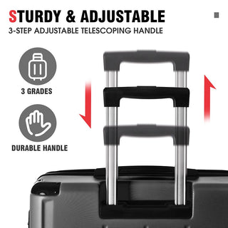 20In Expandable Lightweight Spinner Suitcase with Corner Guards - Black Corner Protectors_10