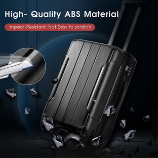 20In Expandable Lightweight Spinner Suitcase with Corner Guards - Black Corner Protectors_12