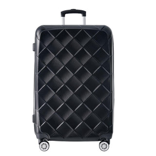 Set of 3 Lightweight Suitcase with TSA Lock and Spinner Wheels - Black_3