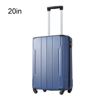 20In Expandable Lightweight Spinner Suitcase with Corner Guards - Blue_3