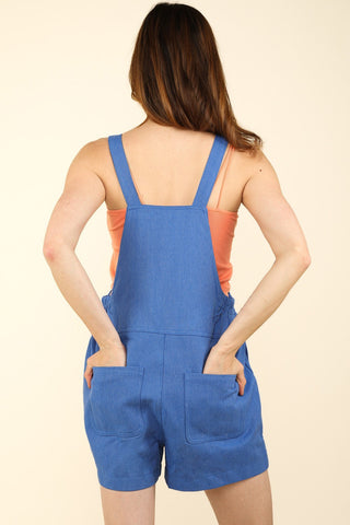 VERY J Adjustable Suspender Overalls with Pockets Trendsi