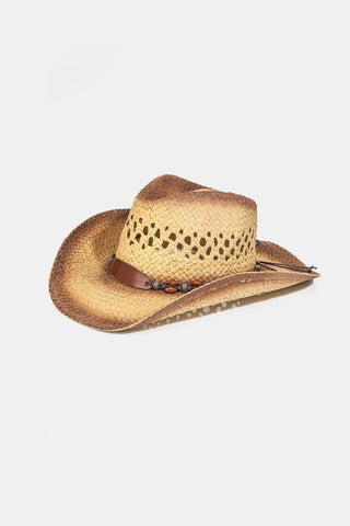 Fame Cutout Wide Brim Straw Hat Trendsi