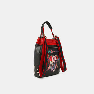 Nicole Lee USA Multifunctional Bucket Bag Backpack Trendsi