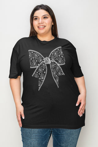 Simply Love Full Size Bow Tie Graphic T-Shirt Trendsi