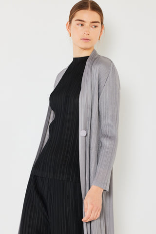 Marina West Swim Pleated Long Sleeve Cardigan Trendsi