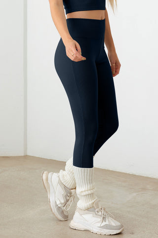 Le Lis Ribbed Crop Cami and High Waist Brushed Leggings Set Trendsi