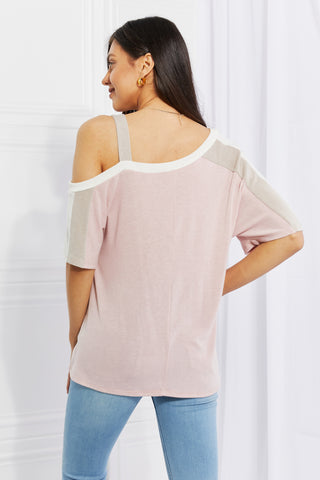 Andree by Unit Full Size Something Simple Cold Shoulder Tee Trendsi