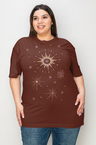 Simply Love Full Size Space Galaxy Constellation Graphic T-Shirt Trendsi