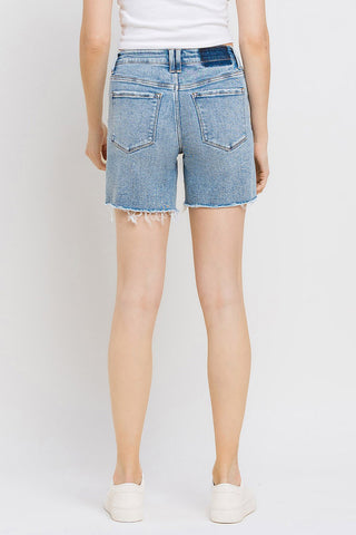 Vervet by Flying Monkey High Rise Denim Shorts Trendsi