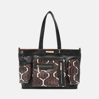 Nicole Lee USA Geometric Pattern Large Handbag Trendsi