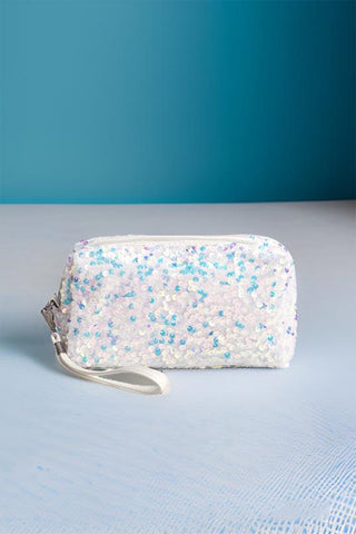 Zenana Colorful Shine Cosmetic Sequin Design Bag Trendsi