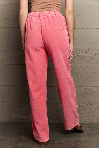 POL  Leap Of Faith Corduroy Straight Fit Pants Trendsi