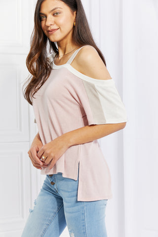 Andree by Unit Full Size Something Simple Cold Shoulder Tee Trendsi