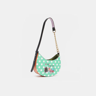 Nicole Lee USA Vegan Leather Polka Dot Shoulder Bag Trendsi