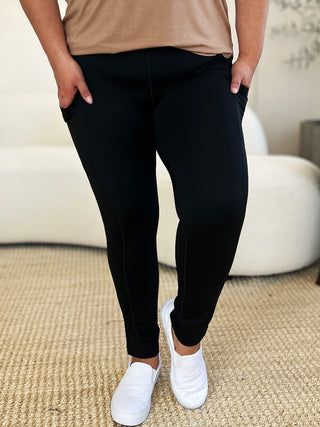 Wide Waistband Sports Leggings Trendsi