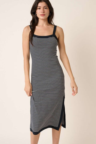 Mittoshop Contrast Striped Midi Cami Dress Trendsi