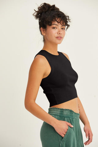 HYFVE Ribbed Knit Cropped Tank Trendsi