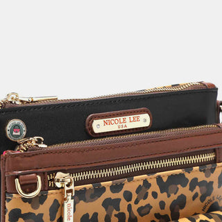 Nicole Lee USA Leopard crossbody bag Trendsi