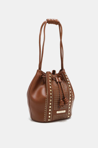 Nicole Lee USA Amy Studded Bucket Bag Trendsi