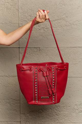 Nicole Lee USA Amy Studded Bucket Bag Trendsi