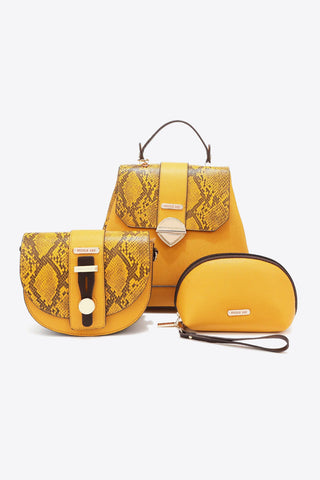 Nicole Lee USA Python 3-Piece Bag Set Trendsi