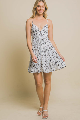 Love Tree Floral Tiered Cami Mini Dress Trendsi