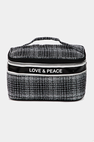 Fame Love & Peace Striped Handle Bag Trendsi