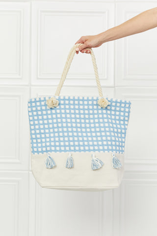 Justin Taylor Picnic Date Tassel Tote Bag Trendsi